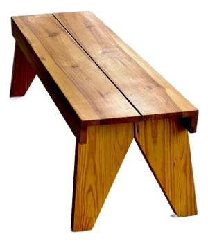 Tom Shiner Pine Slab Bench