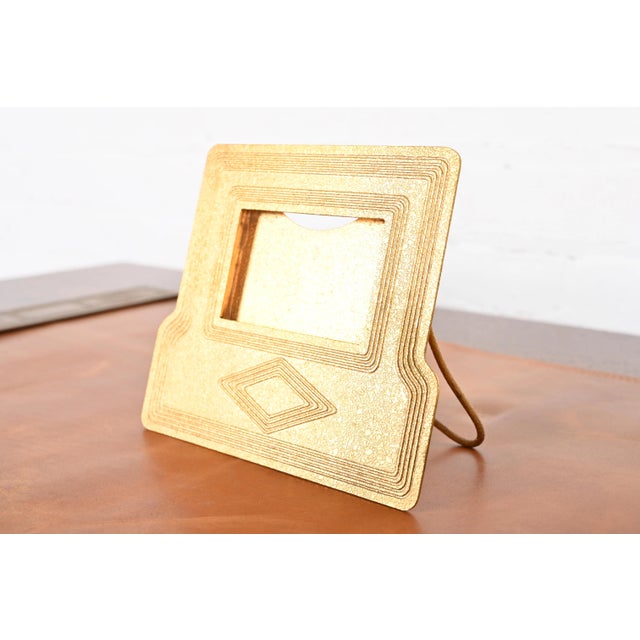 Tiffany Studios Tiffany Studios New York Graduate Bronze Doré Desk Calendar Frame or Picture Frame For Sale - Image 4 of 12