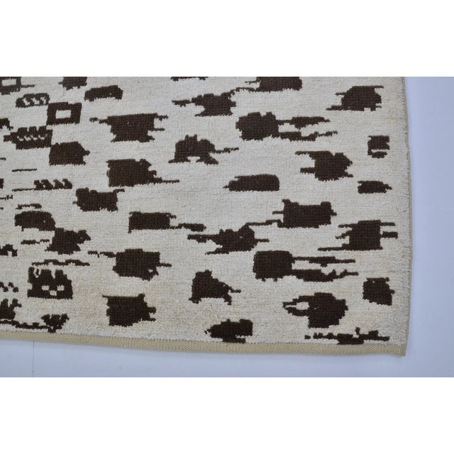 Turkish Mid 20th Century Turkish Neutral Hemp Rug For Sale - Image 3 of 10