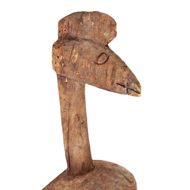 Vintage Dogon Tribal African Bird Mask Wall Object For Sale In Los Angeles - Image 6 of 6