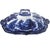 Blue Antique W. Adams Fairy Villas Flow Blue Covered Serving Dish 13.5" For Sale - Image 8 of 15