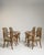 Biedermeier Set of Four Biedermeier Armchairs with Patterned Upholstery, Antique, France, Early 20th Century For Sale - Image 3 of 9