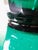 Large Antique Art Deco Vase in Cut Emerald Crystal, Bohemia, 1920s For Sale - Image 10 of 15