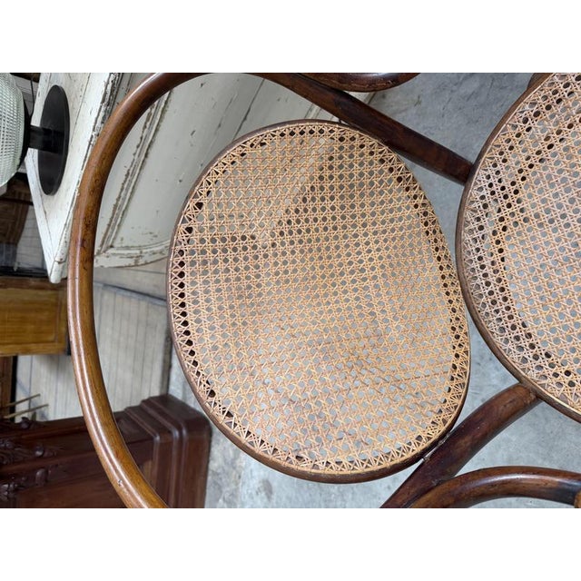 Brown Bentwood and Beech Armchair from DLG Thonet For Sale - Image 8 of 11