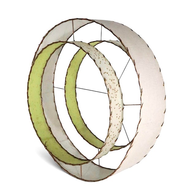 1950s Mid Century Modern Three Tier Fiberglass Lamp Shade For Sale - Image 9 of 9
