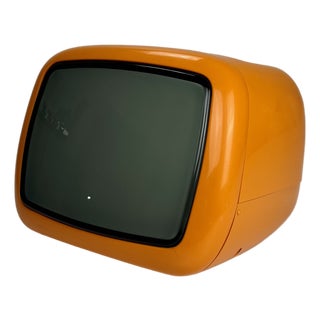 Orange TV Set from Iskra Minirama, Former Yugoslavia, 1970s For Sale