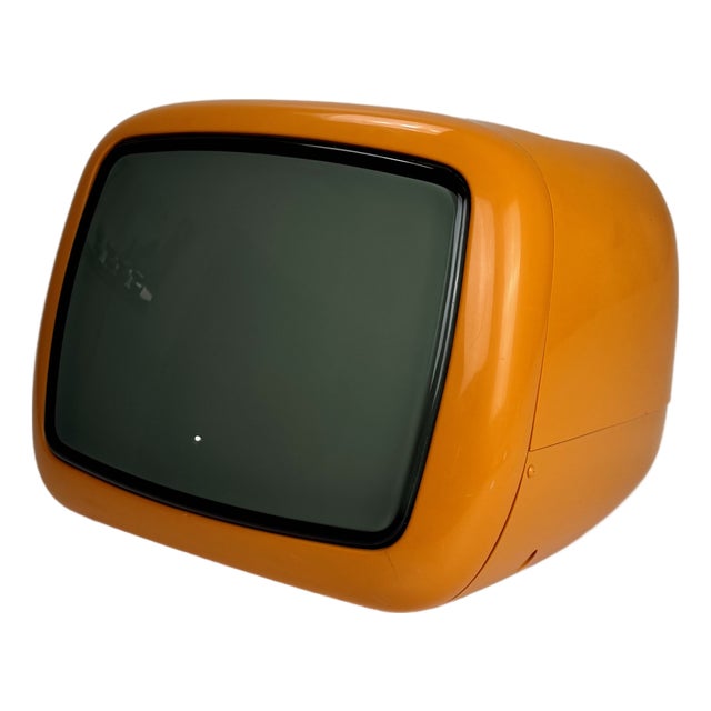 Orange TV Set from Iskra Minirama, Former Yugoslavia, 1970s For Sale