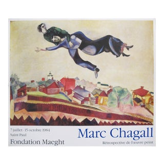 1984 Original French Exhibition Poster - Fondation Maeght, Marc Chagall For Sale