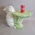 Traditional Italian Porcelain Rabbit Sculptural Accent Table Stand With Lettuce Cabbage Leaf Top, C. 1970s For Sale - Image 3 of 16