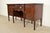 French Antique French Regency Louis XVI Carved Mahogany Sideboard or Bar Cabinet For Sale - Image 3 of 16