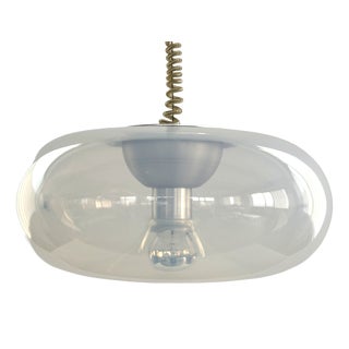 Mid-Century Italian Opaline Pendant Light Medusa by Giusto Toso for Leucos, 1970s For Sale