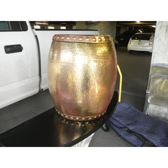 Traditional 1970s Vintage Brass Garden Seat For Sale - Image 3 of 8