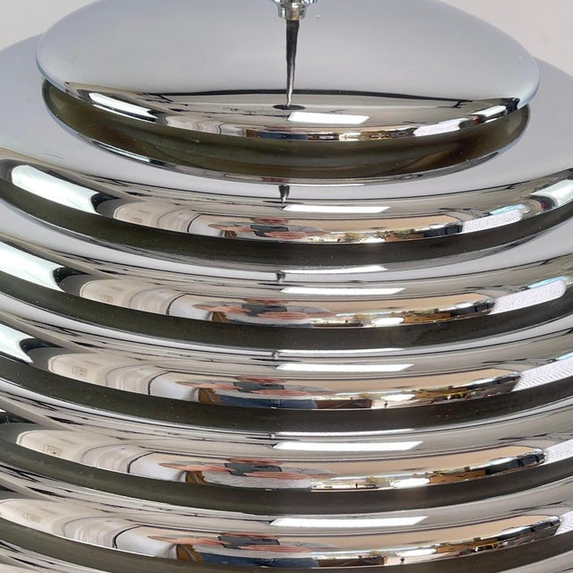 Silver Saturno Chrome Pendant Light by Kazuo Motozawa for Staff, 1970s For Sale - Image 8 of 10