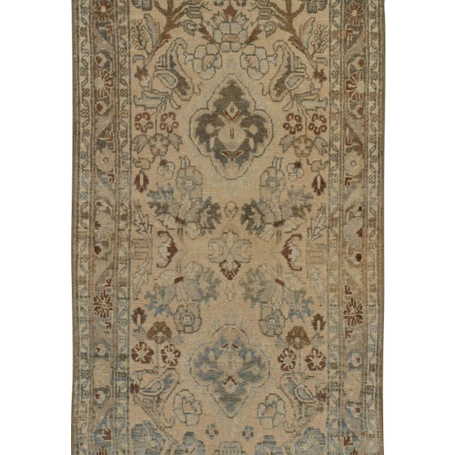 Brown 1940s Vintage Hamadan Hand Woven Runner 2'5 X 16'5 For Sale - Image 8 of 8