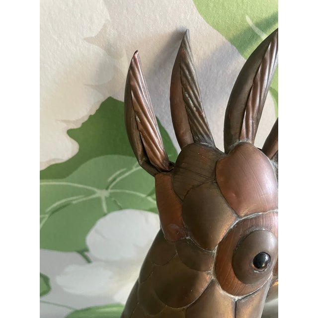 Metal Vintage Attributed Sergio Bustamante Cockatoo For Sale - Image 7 of 7