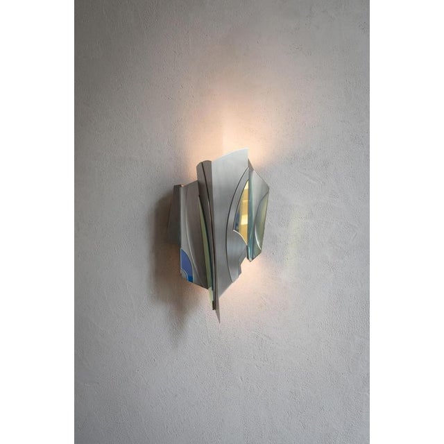 Geometric Cross Bitume Wall Lamp by Jennifer Midoz For Sale - Image 11 of 11