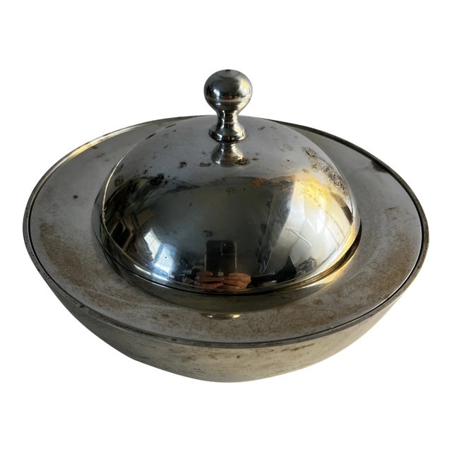 Mid-Century Modern William Adams Silver Plate Bowl For Sale