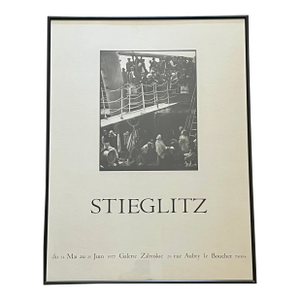Alfred Stieglitz “The Steerage” Paris Exhibition Framed Poster, 1977
