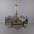 Modernist Chandelier in Brass Smoked Glass by Gino Paroldo for Fontana Arte, 1960 For Sale - Image 6 of 14