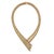 This is a gorgeous collar necklace, it is crafted from 14k yellow gold featuring a graduated ribbon style collar design...