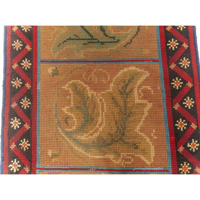 Antique English Needlepoint Runner Doris Leslie Blau For Sale In New York - Image 6 of 7