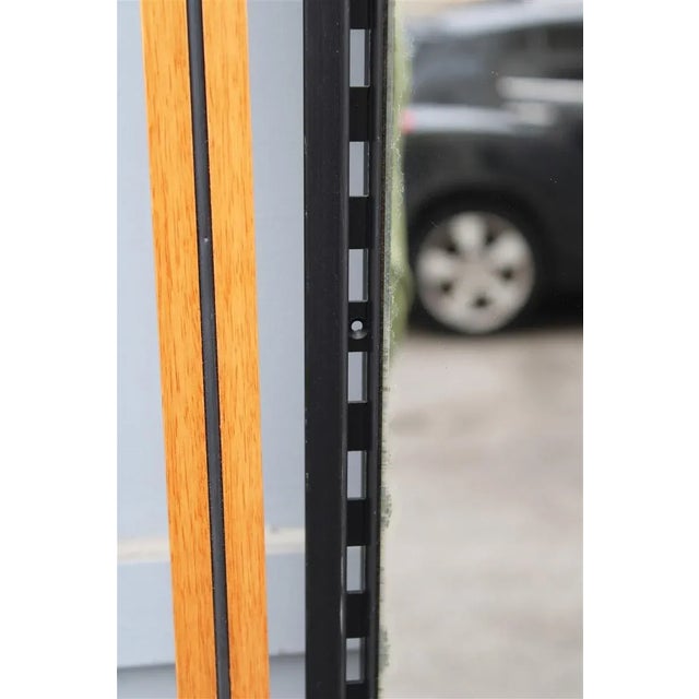 Tan Italian Decorative Screenprinted Wall Mirror by Lucio Del Pezzo for Rimadesio, 1980s For Sale - Image 8 of 12