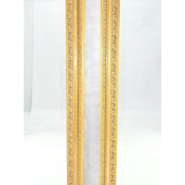Pair of 35x43 Rectangle gold Gilt Frames Wall Mirrors Mint For Sale - Image 11 of 15