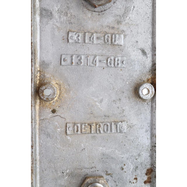 Vintage Commercial 14 In. Nickel Plated Brass Door Pull For Sale - Image 4 of 4