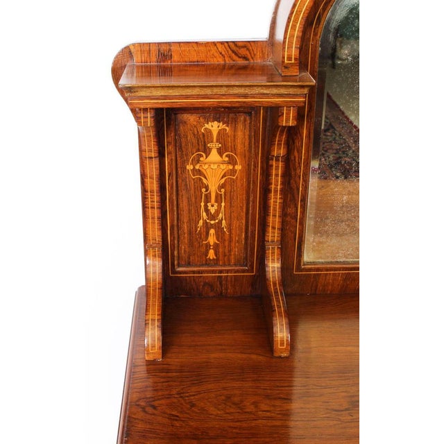 19th Century Edwardian Marquetry Inlaid Music Cabinet by Gonçalo Alves For Sale - Image 5 of 17