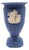 Wedgwood Jasperware Neoclassical Dark Blue Urn Vase With Relief Figures, England For Sale
