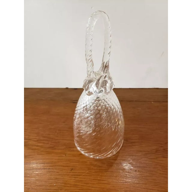 This is a Large Lead Crystal Hand Bell, Made in Italy. It measures 7 3/8" high and 3“ in diameter. The piece is in...