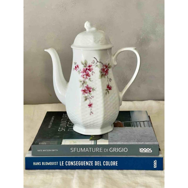 Mid-Century Modern Vintage Winterling Röslau Bavaria Porcelain Coffee Trio with Floral Motifs, 1960s, Set of 3 For Sale - Image 3 of 12
