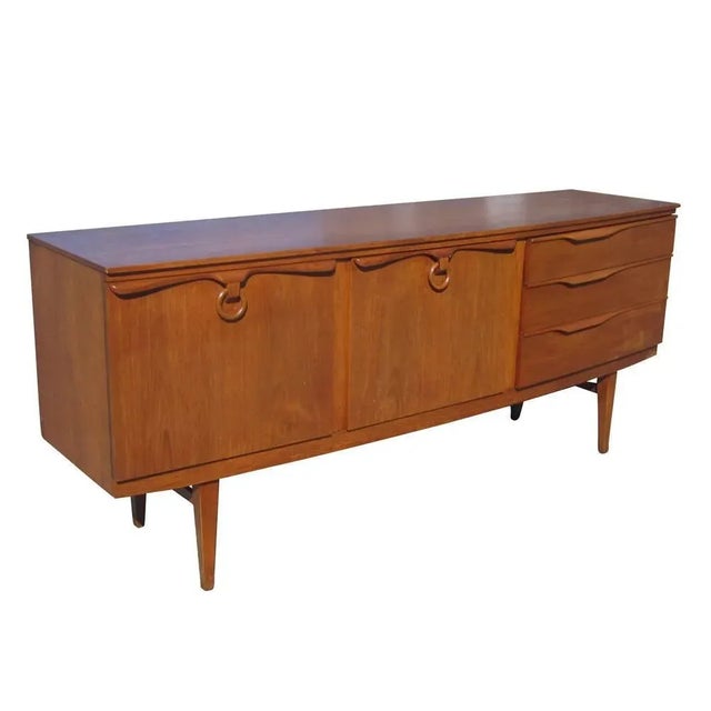 Wood Vintage Danish Style Teak Credenza For Sale - Image 7 of 7