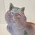 Bring a touch of whimsical, artisanal charm to your space with this exceptional vintage studio art pottery cat figurine....