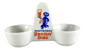 Vintage Austrian Puntigamer Panther Brau Beer Salt Toothpick Barware Holder