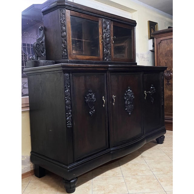 Brown Historicist Neo-Renaissance Buffet, 1890s For Sale - Image 8 of 18