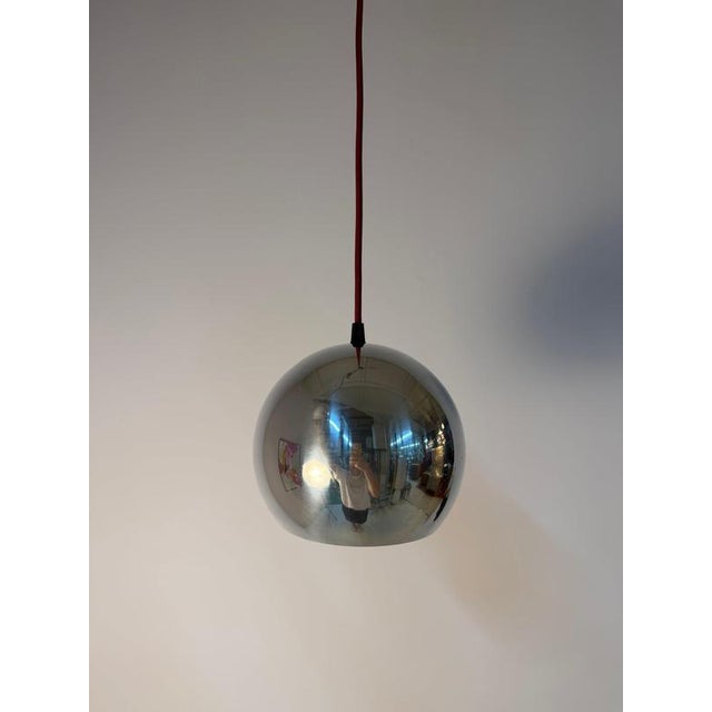 Chrome Topan Globe Lamp from Verner Panton For Sale - Image 3 of 11
