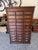 Antique Oak 30-Drawer Library Card Catalog Cabinet Late Victorian / Early Arts & Crafts | C. 1886–1905 | Original Finish & Brass Hardware For Sale - Image 11 of 16
