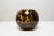 Vintage Leopard Small Round Brown Vase For Sale - Image 4 of 6