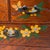Wood Small Japanese Wooden Drawer Chest with Flowers and Butterflies, 1980s For Sale - Image 7 of 12