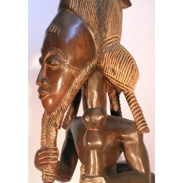 Baule Africain Wood Male Figure For Sale - Image 9 of 13