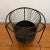 Mid century iron waste basket great design