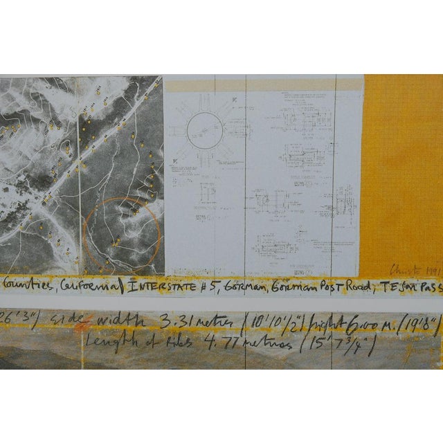 The Umbrellas Yellow Poster after Christo For Sale - Image 5 of 9