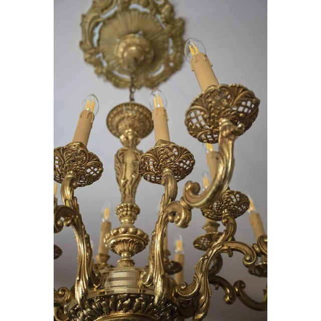 Rococo Style 8-Armed Chandelier For Sale - Image 11 of 11