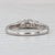 Modern 0.81ctw Diamond 3-Stone Engagement Ring 14k White Gold Size 9.25 Ring For Sale - Image 3 of 8