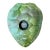 Vintage Green Ceramic Turtle Flower Frog For Sale