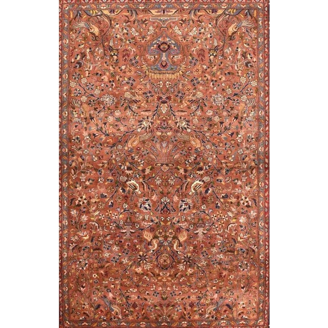 Fine Semi-Antique Indo Tabriz, Size 5'0" x 7'4", Circa 1940's