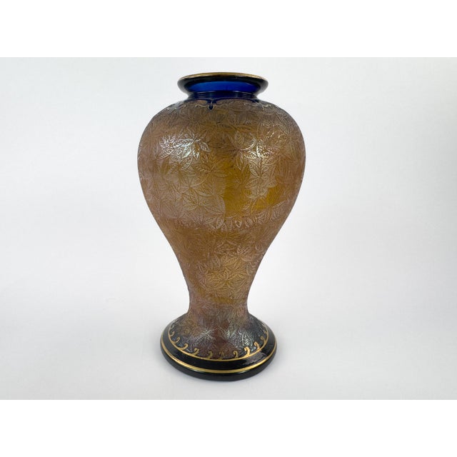 Saint-Louis Art Nouveau Crystal Vase, Désiré Christian Period, c.1900 For Sale - Image 16 of 18