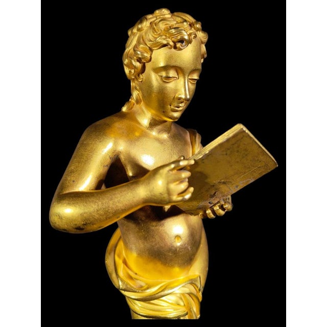 Gold Baccarat Crystal and Gilt Bronze Figurine, 1830s For Sale - Image 8 of 16