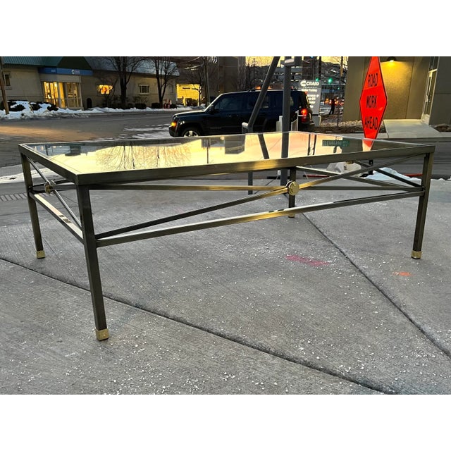 Chrome Mod-Century Modern Cocktail Table From Design Institute of America For Sale - Image 8 of 13